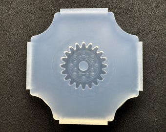 20mm Gear W-Dot Mold / 20mm Dotted Gear Silicone Mold / For UV Resin Only / Industrial Mold Origin / HandmadeLaboJapan