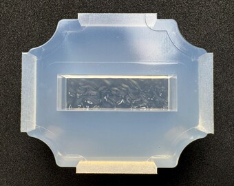 Molde rectangular de silicona de 30 mm para superficie de agua / Solo para resina UV / Origen del molde industrial / HandmadeLaboJapan