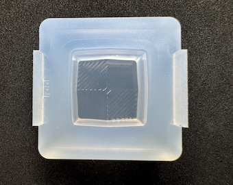 20mm Chocolate Square Silicone Mold E / For UV Resin Only / Industrial Mold Derived / HandmadeLaboJapan