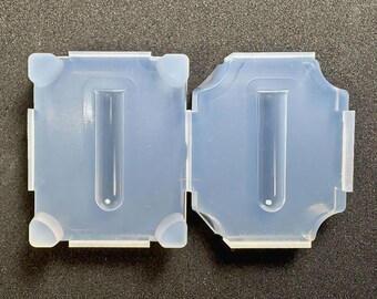 Molde para tubos de ensayo / Mini molde para resina de tubos de ensayo / Para resina UV / Derivado de moldes industriales / HandmadeLaboJapan