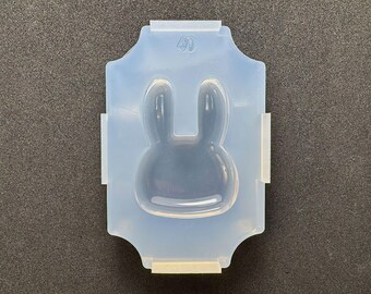 Molde de conejo regordete / Molde de resina con cara de conejo / Para resina UV / Origen: molde industrial / HandmadeLaboJapan