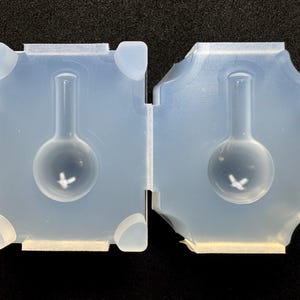15mm Round Flask Silicone Mold / For UV Resin Only / Industrial Mold Origin / HandmadeLaboJapan