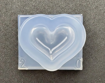Molde de resina ECO Heart / Solo resina UV / Derivado de molde industrial / HandmadeLaboJapan