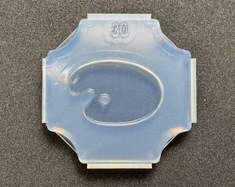 30mm Palette Mold / 30mm Paint Palette Resin Mold / For UV Resin Use / Industrial Mold Derived / HandmadeLaboJapan