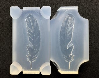 40mm Single Feather Silicone Mold / For UV Resin Only / Industrial Mold Origin / HandmadeLaboJapan