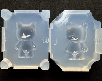 30mm Gummy Bear B Resin Mold / 30mm Gummy Bear Silicone Mold / For UV Resin Only / Industrial Mold Derived / HandmadeLaboJapan