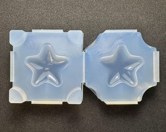 Molde de estrella hinchable / Molde de resina de estrella hinchable 3D / Para uso con resina UV / Molde de origen industrial / HandmadeLaboJapan