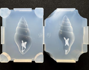 42mm Hanakago Otome Mold / 42mm Spiral Shell Silicone Mold / For UV Resin Only / Industrial Mold Derived / HandmadeLaboJapan