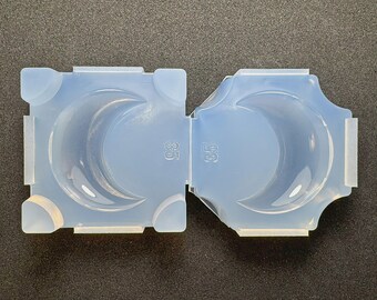 Molde de media luna regordete / Molde geométrico de resina facetada / Para resina UV / Molde industrial / Hecho a mano en Labo, Japón