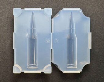Molde con motivo de bala de la OTAN / Molde de resina con forma de cápsula decorativa / Para uso con resina UV / Molde industrial / Hecho a mano en Labo, Japón