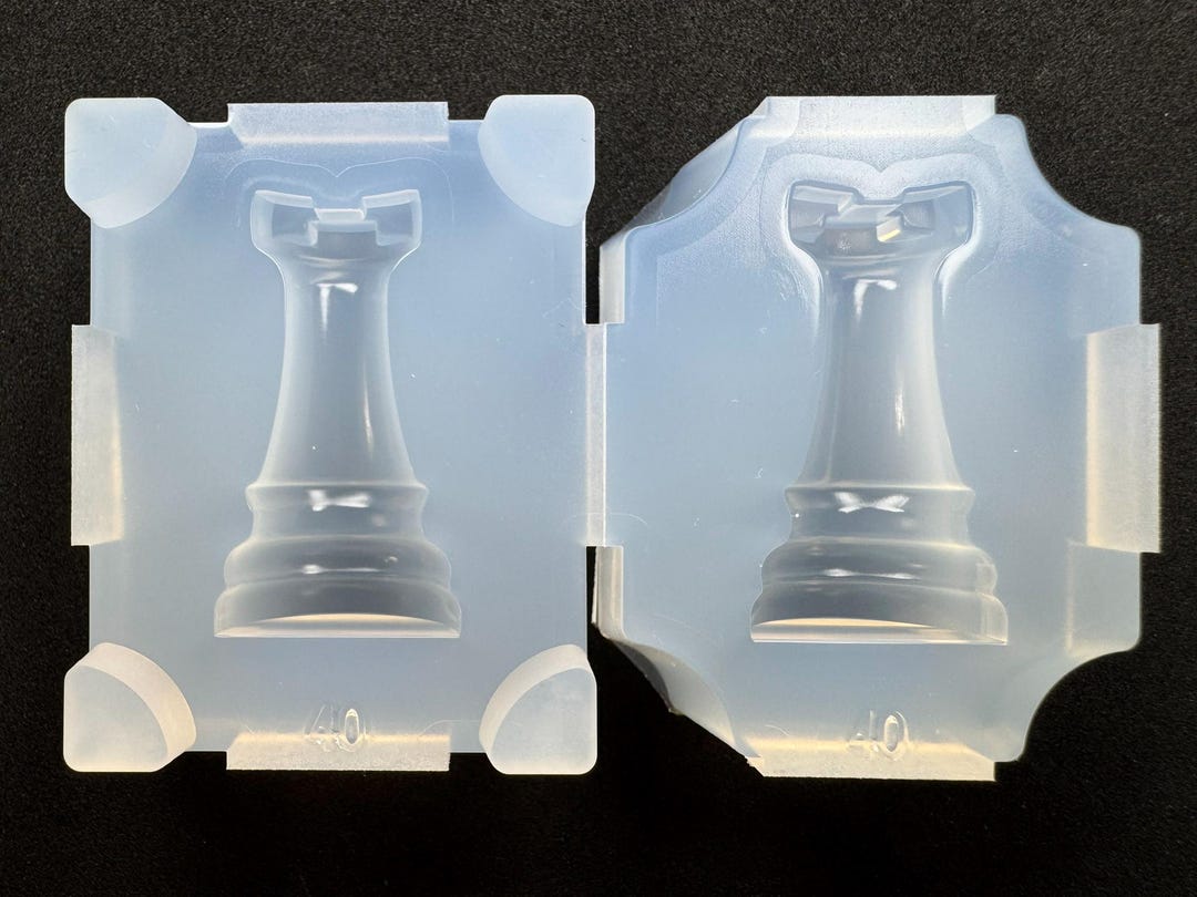 Resin Printed Rook Rook Chess Piece Silicone Mold / for UV Resin Only / Industrial Mold ...