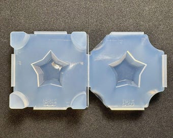 Molde de corte estrella B / Molde de resina de corte estrella / Para resina UV / Molde de origen industrial / HandmadeLaboJapan