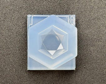 Molde hexagonal de resina ECO / Solo resina UV / Derivado de molde industrial / HandmadeLaboJapan