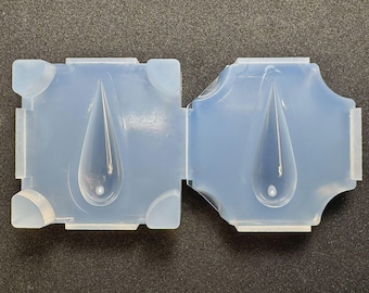 Molde de resina delgado en forma de lágrima / Para resina UV / Derivado de moldes industriales / HandmadeLaboJapan