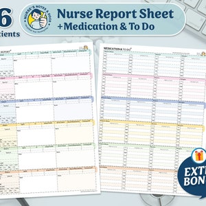 6 Patient Nurse Report Sheet: Med Surg ICU Handoff (PDF)