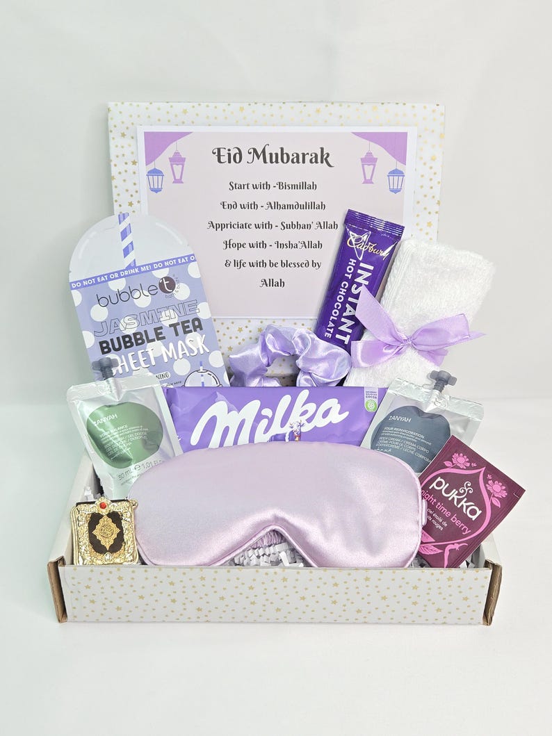 EID GIFT For Women| Eid Mubarak, Eid Celebration Gift, Ramadan Gift For Her, Halal, Ramadan Gift, Islamic Gift, Muslim Birthday Pamper Purple
