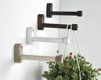 Minimalist Ash Wood Plant Hook, Wall Hanger