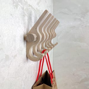 Modern coat rack. Entry way coat rack. Wall mounted coat rack.