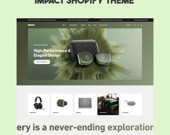 Shopify Impact premium theme 2.0 - elegant website template, best shopify theme - shopify theme template