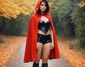 Hooded Cloak Sewing Pattern, Fantasy Costume Project for Women PDF Pattern