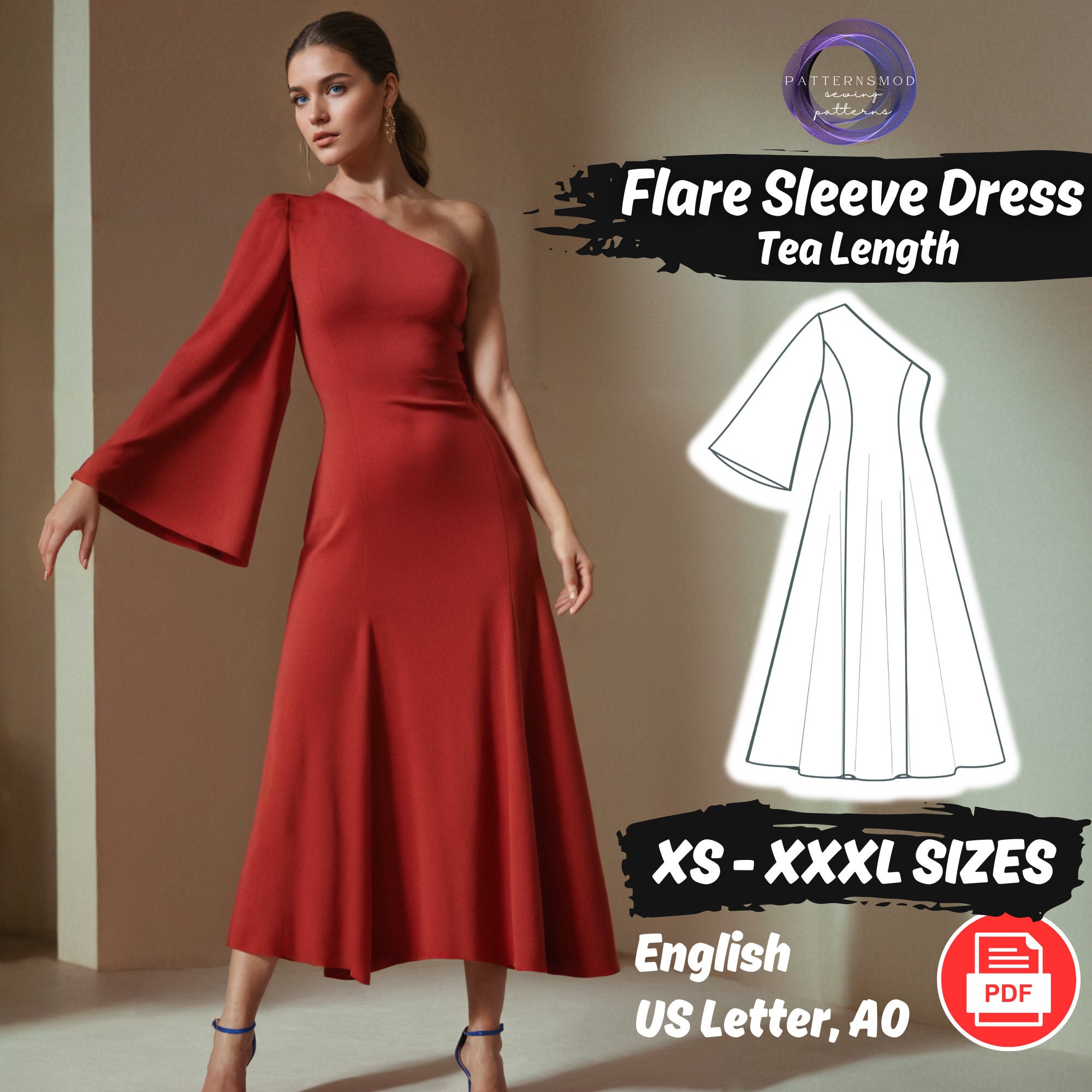 【INCHANT ME】Crease Padded Maxi One Piece Breezy Fuchsia Maxi Dress - One Shoulder Dress | Red Dress