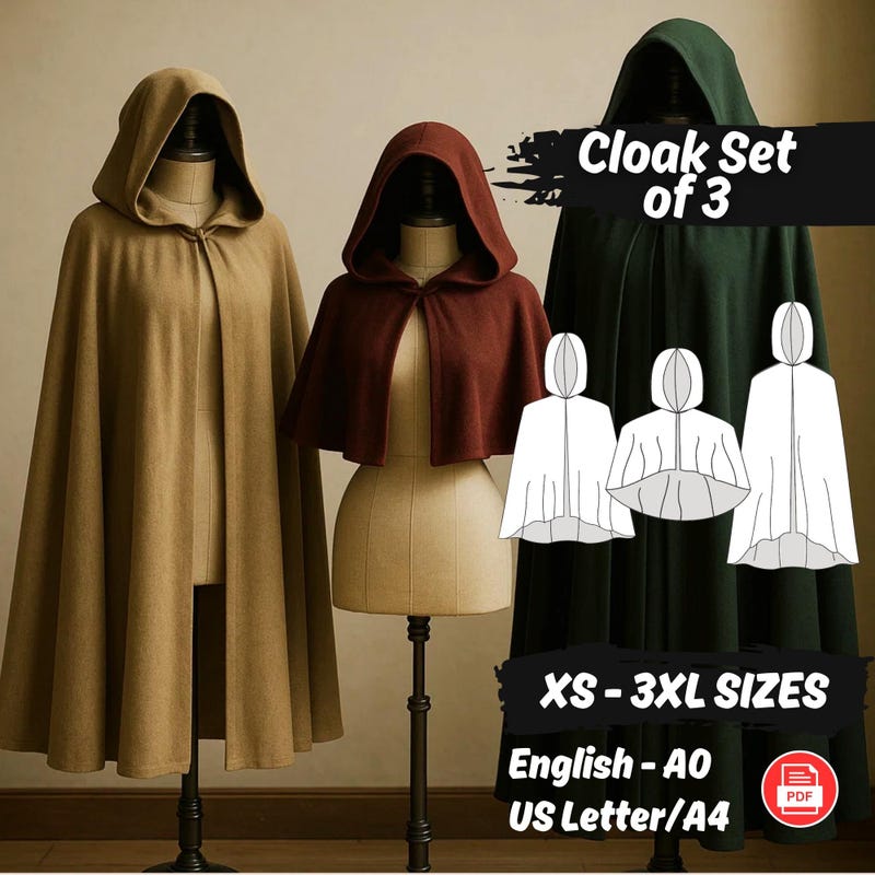 Wizard Cloaks Costume - Etsy UK