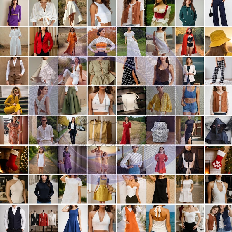 Whole Shop Sewing Pattern Bundle, Beginner Friendly Women Sewing Patterns image 3