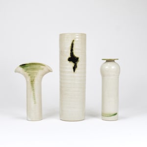 Piet Knepper Set van 3 Art Pottery Keramische Studiovazen van Mobach, Nederland, jaren 1970