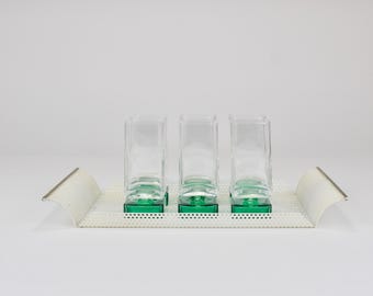 Vereinigte Werkstätten Rigitulle Brass and Perforated Metal Tray, Germany, 1970s