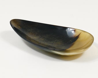 Carl Aubock II Organic Drop Horn Bowl, Vide-Poche, Vienna, Austria, 1950s