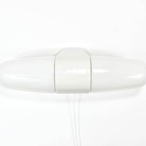 Wilhelm Wagenfeld Bauhaus White Sconce Double Wall Light, Linder Germany, 1950s
