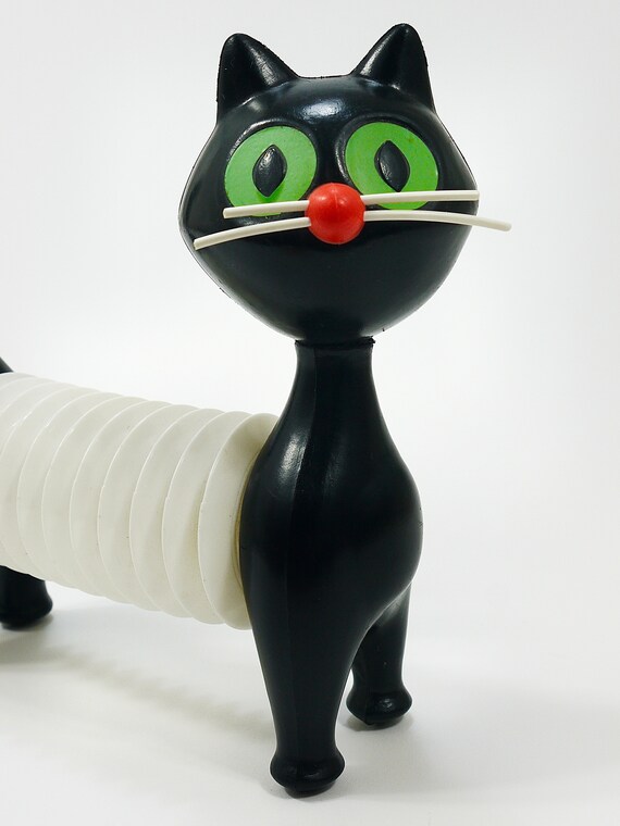 American Antique Toysアメリカンアンティークトイ Libuse Niklova Accordion Squeaky Toy Cat „tomcat“ by Fatra