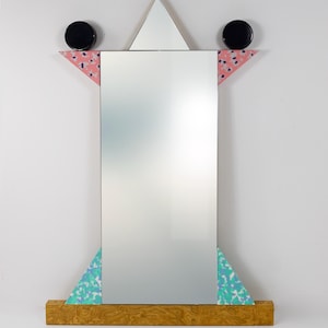 Ettore Sottsass Memphis Milano Diva Vintage Wall Mirror, Italy, 1984