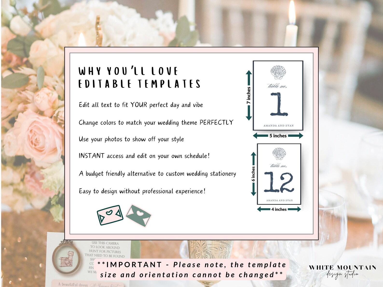 Nautical Table Numbers, Seashell Table Numbers, Beach Wedding Decor, Printable, Instant Download ...