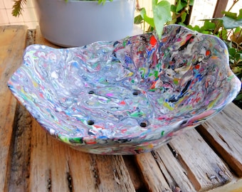Handmade bonsai pot, recycled plastic