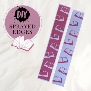 Stencil for book edges | Pochoir jaspage | Books pattern