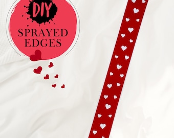 Stencil for book edges | Marbling stencil | Small hearts pattern, romance