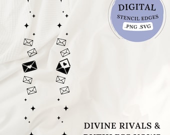 Digital File | Digital file for stencil PNG SVG | Divine Rivals & Ruthless Vows