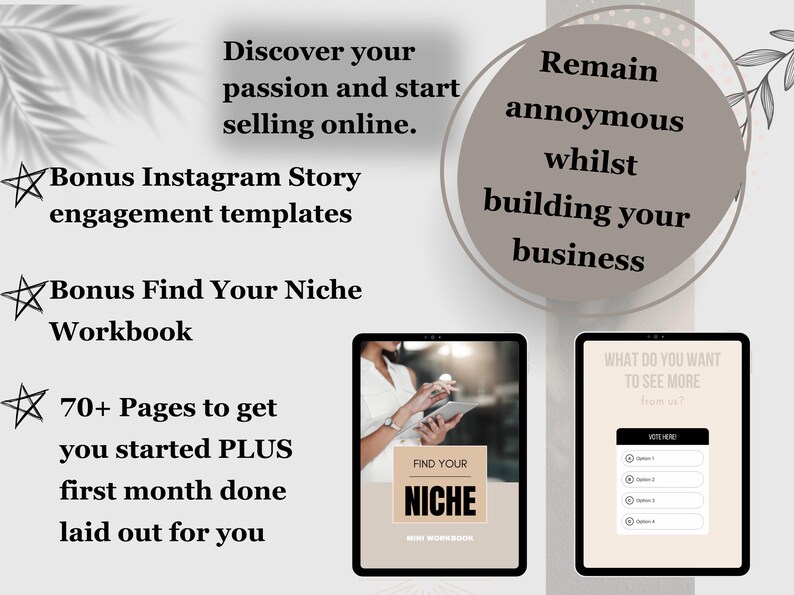 Start Faceless Digital Marketing Ebook Find Your Niche & Learn How to