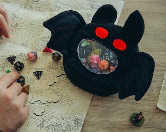 Dice Bag mothman, dnd dicebags, rpg gifts, cryptid bag