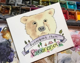 Bearanoia Backpacking Sticker