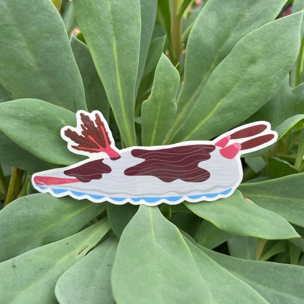 Nembrotha purpureolineata nudibranch sticker - Clear background