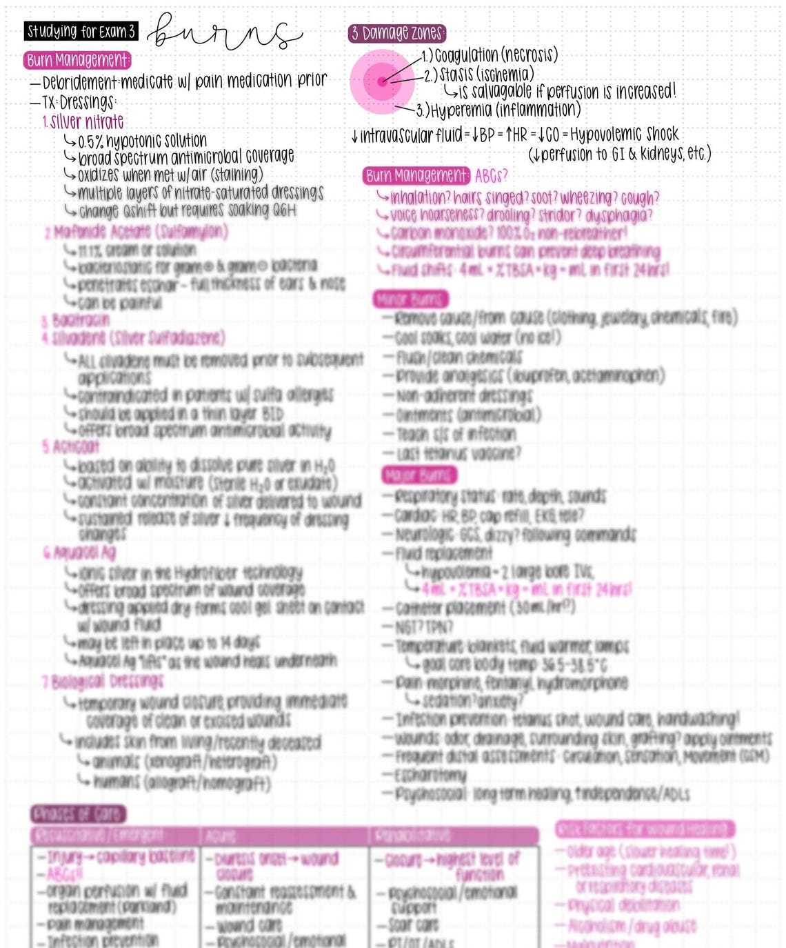 Sepsis Notes.pdf Critical Care Nursing: Shock, Sepsis & Burn Management - Handwritten ...