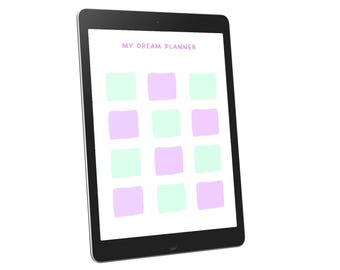 Undated planner - perpetual planner - printable planner - downloadable PDF - printable agenda - weekly planner