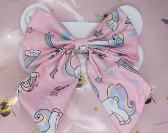 Sailor Dog bow, pink, unicorns Dog Accessory