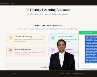 Assistente all'apprendimento della storia / Compagno di studio di storia per la scuola / Accesso digitale immediato / Licenza per uso domestico