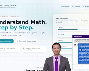 Asistente de aprendizaje de matemáticas / Explicación de conceptos matemáticos escolares / Acceso digital instantáneo / Licencia doméstica