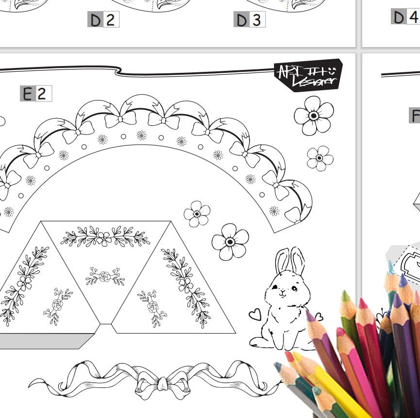 Printable Paper Toy Carousel Paper Craft Kit Coloring Pages Printable ...