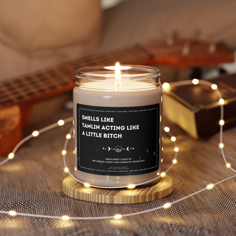 NEW SCENTS Tamlin's a Bitch Candle, Acotar fan gift, acomaf A court of thorns and roses merch, Velaris Candle, Book Lover, Cassian, Rhysand image 4