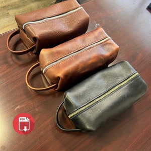 Patrón de neceser. Bolso Grossman. Neceser. Patrón de bolso de cuero. Plantilla de cuero.